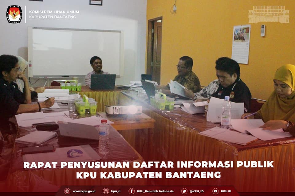 Rapat Daftar Informasi Publik KPU Kabupaten Bantaeng