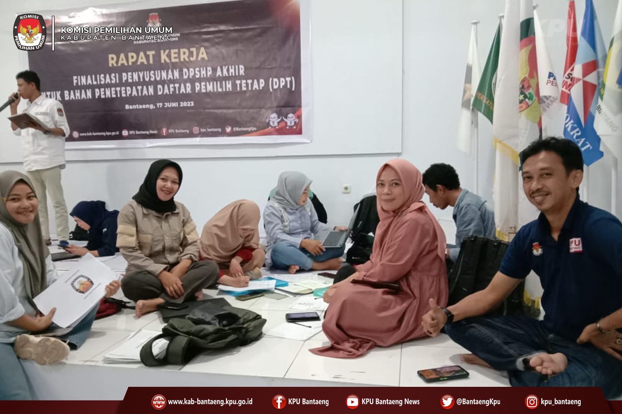 Pinalisasi Penyusunan DPSHP akhir untuk Bahan Penetapan DPT