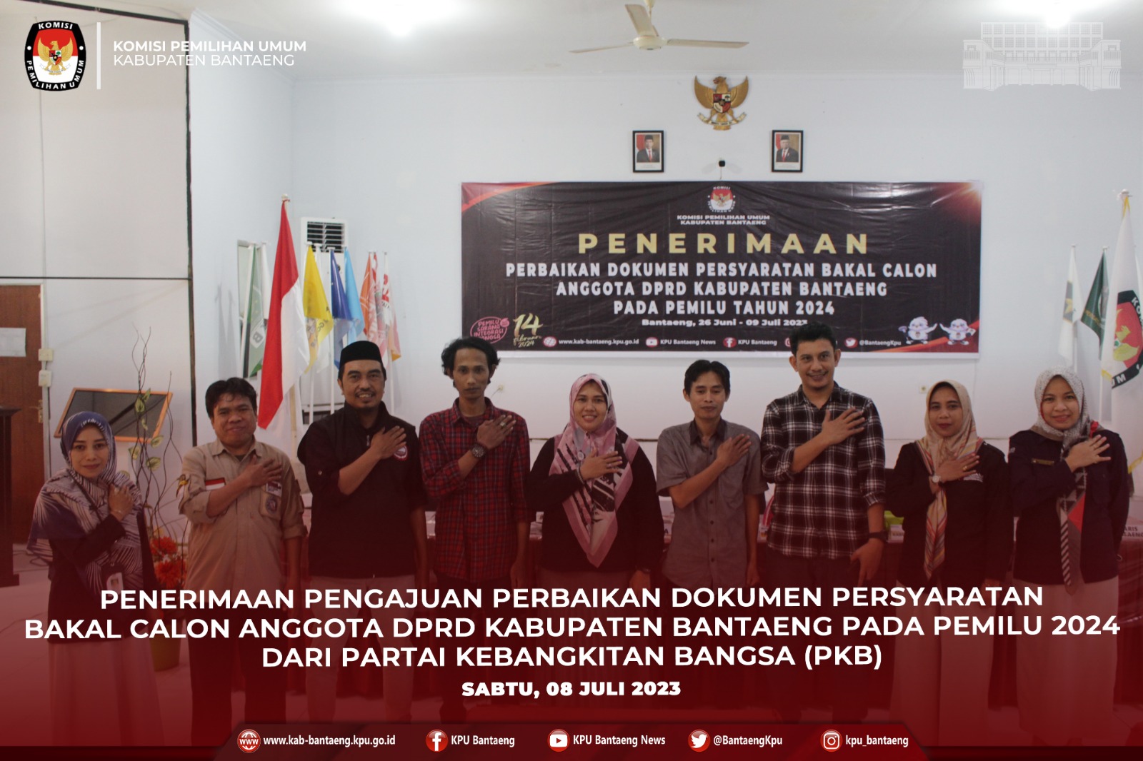 Penerimaan Pengajuan Perbaikan Dokumen Persyaratan Bakal Calon Anggota DPRD Kab Bantaeng