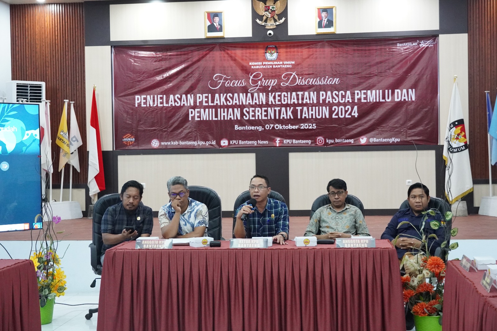 Penjelasan Pelaksanaan Kegiatan Pasca Pemilu dan Pemilihan Serentak Tahun 2024.